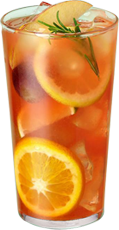 iced blooming fruit tea